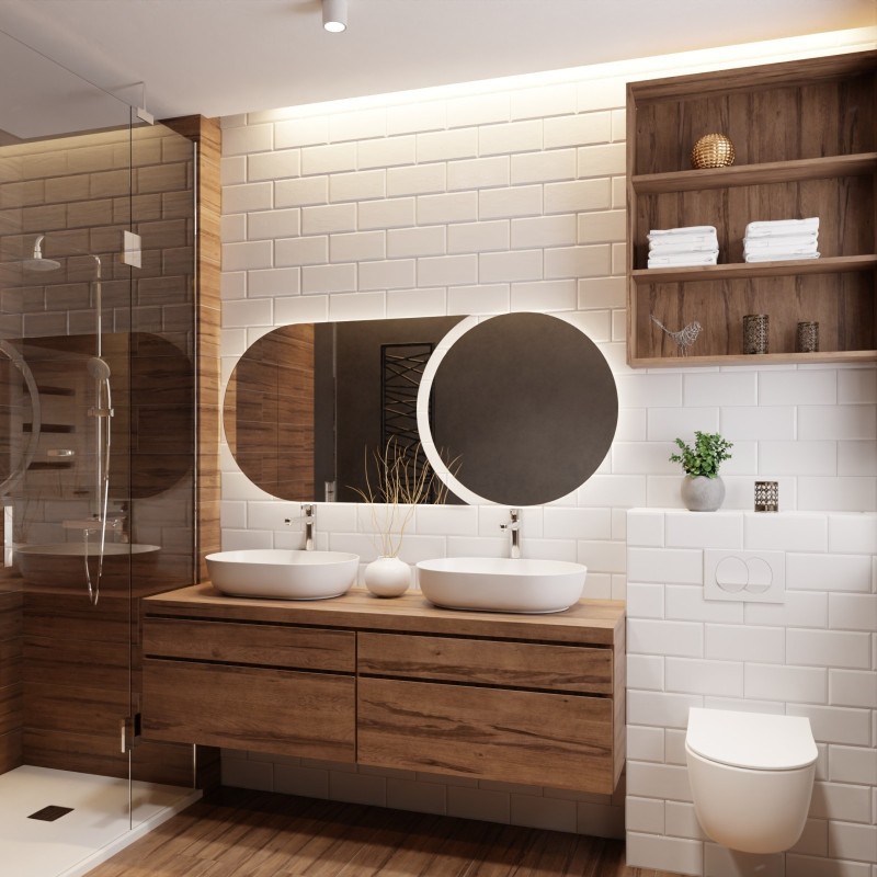 Miroir de salle de bain moderne avec éclairage - APOLLO LED
