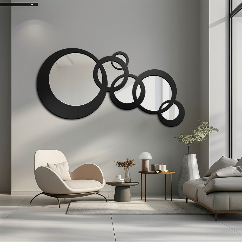 Miroir décoratif dans un cadre en mdf - MILO - couleur du cadre au choix