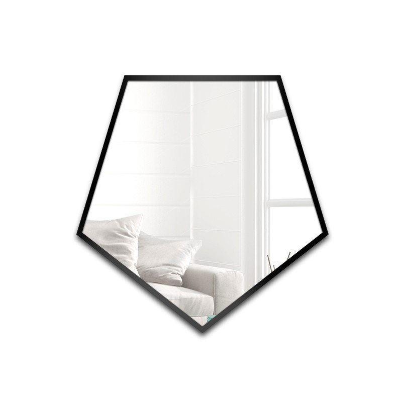 Miroir de forme géométrique dans un cadre - PENTA IN A FRAME