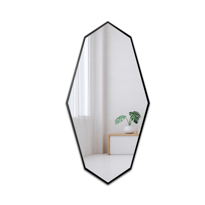 Miroir décoratif de forme organique aiguë dans un cadre - RIOLIT DANS LE CADRE