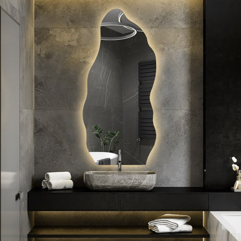 Miroir de forme organique avec éclairage - AURO LED 2