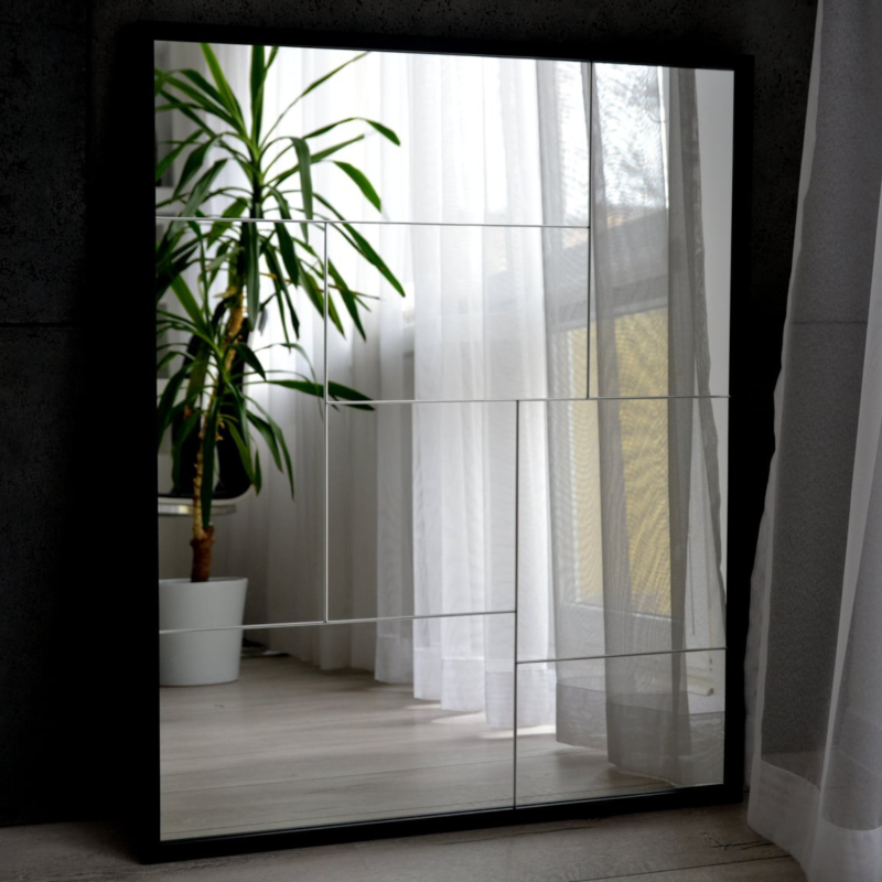 Miroir moderne de Mirrors - TETRIS - dans un beau cadre noir