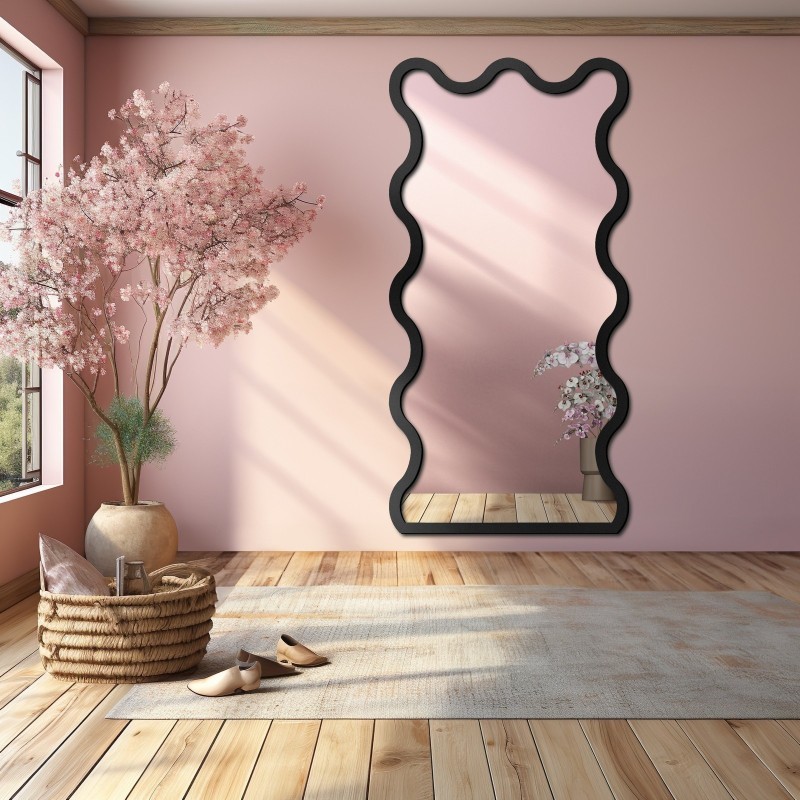 Miroir irrégulier dans un cadre en mdf - BLOBS TWIST