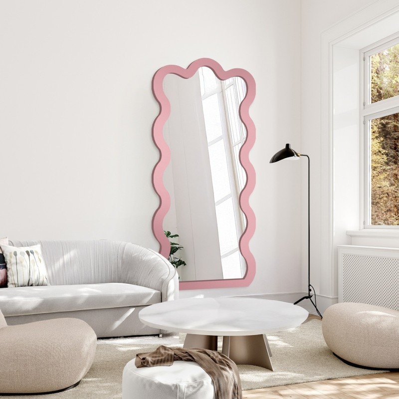 Miroir irrégulier dans un cadre en mdf - BLOBS WAVE