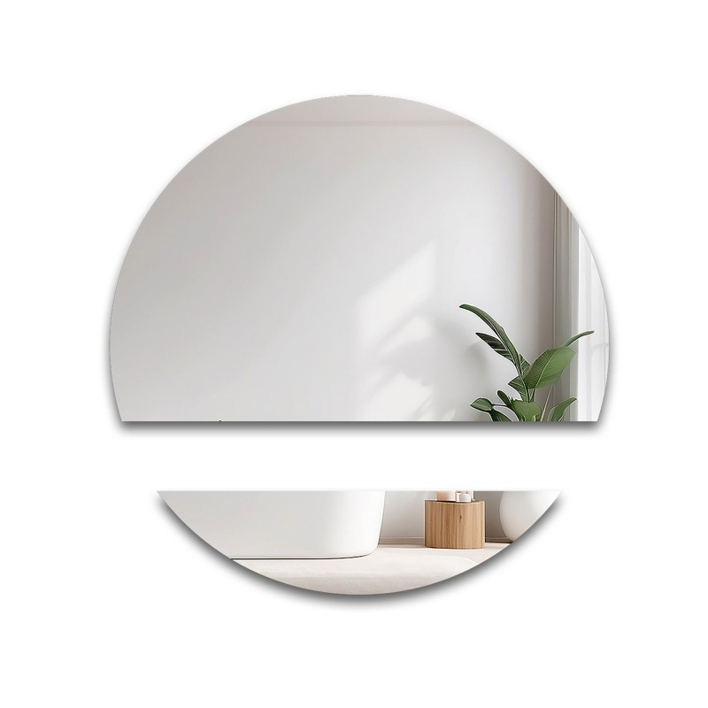 Miroir de salle de bains rond en deux parties - WIRO