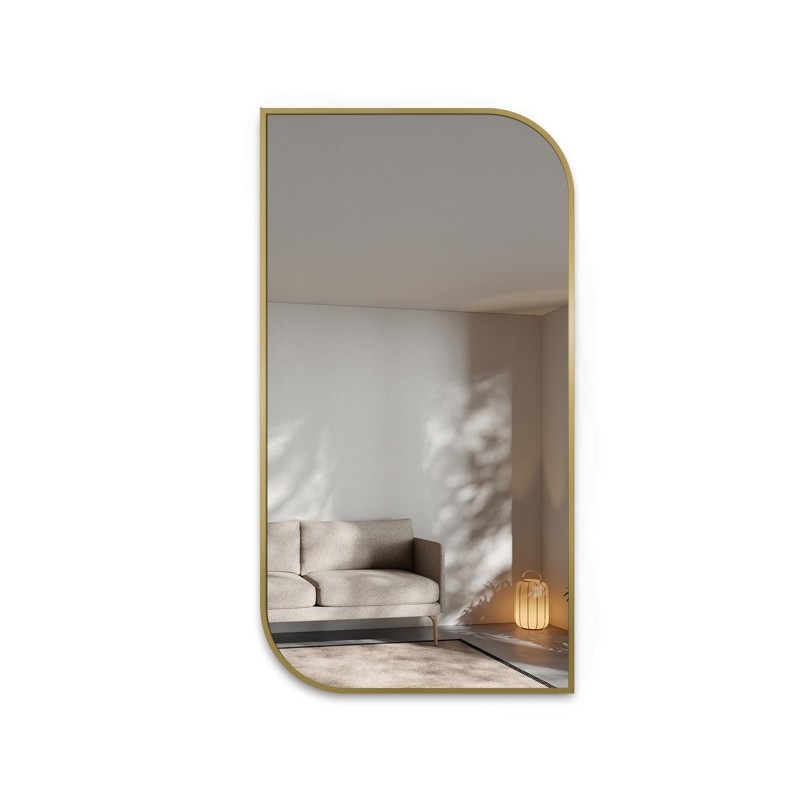 Miroir cadre MDF doré SLIM - TEARDROP -  Couleur du cadre au choix