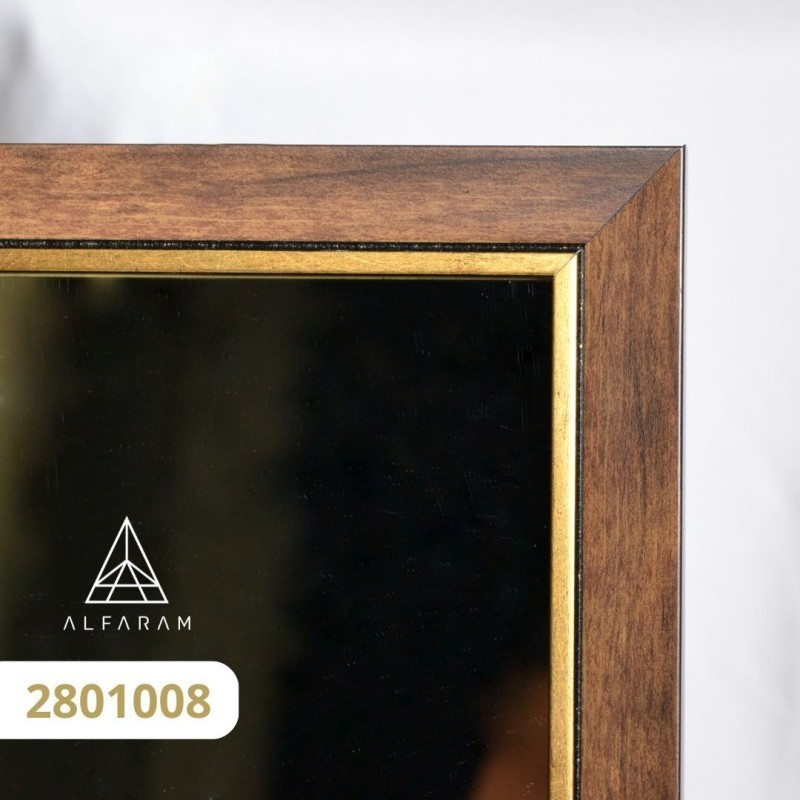 Miroir de penderie sur pied dans un élégant cadre en bois - 2801 - couleur du cadre au choix