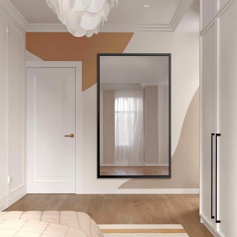 Miroir avec cadre en bois – 4008 – couleur du cadre au choix