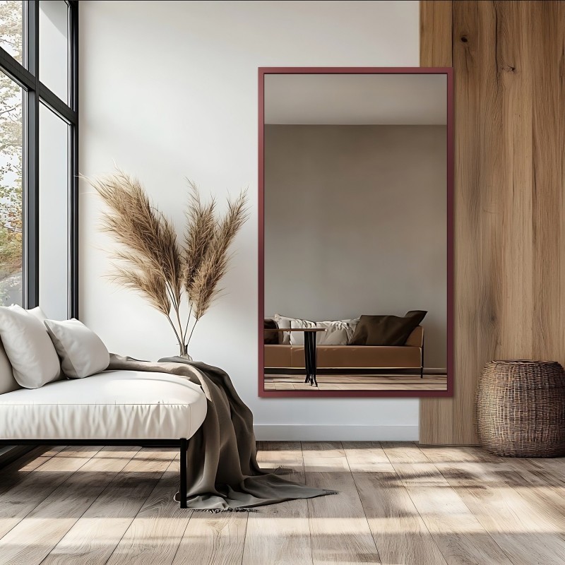Miroir avec cadre en bois – 4008 – couleur du cadre au choix