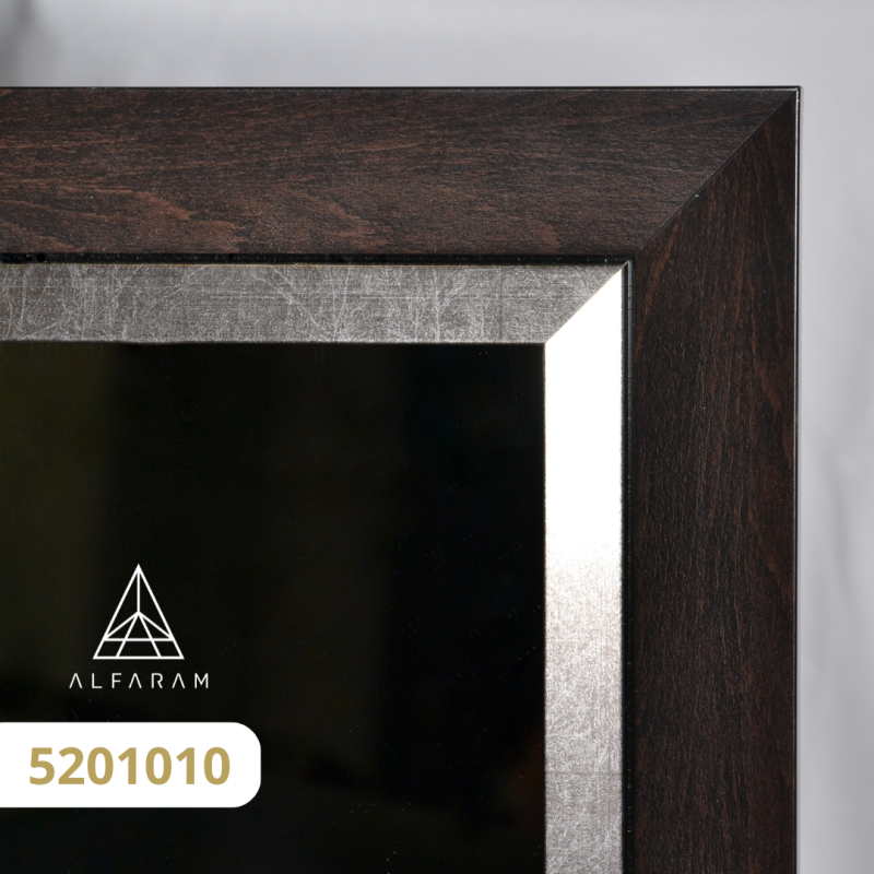 Miroir de penderie sur pied avec cadre en bois - 5201 - couleur du cadre au choix