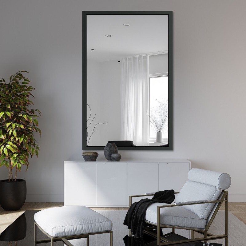 Miroir avec cadre en bois – 6901 – couleur du cadre au choix