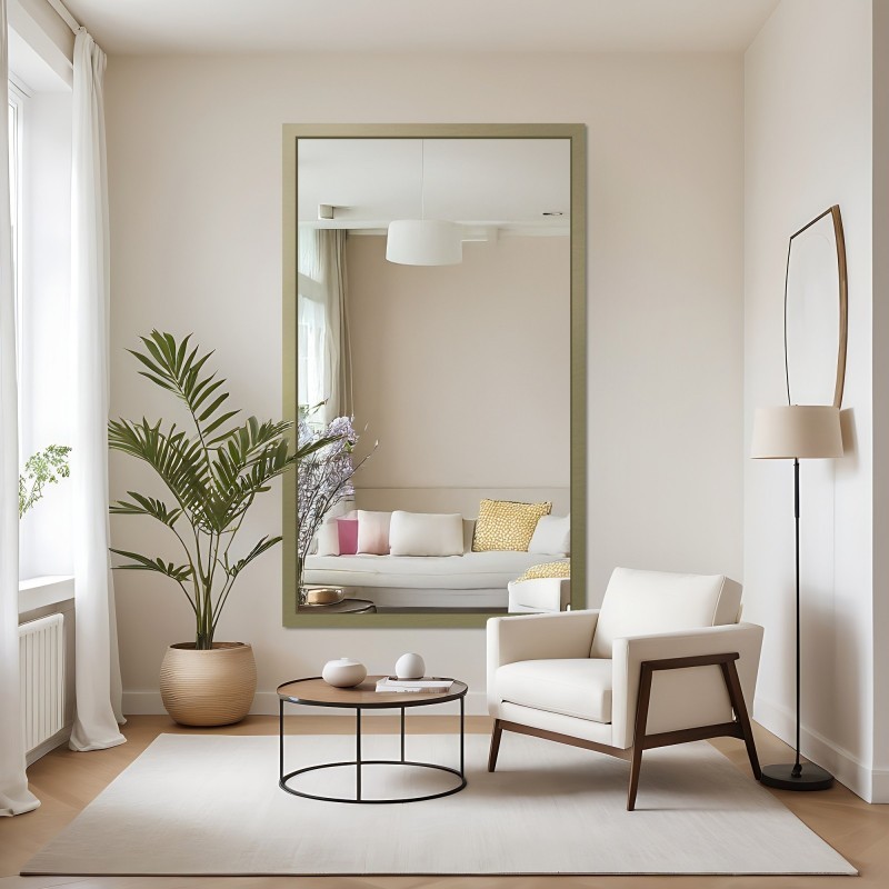 Miroir avec cadre en bois – 6901 – couleur du cadre au choix
