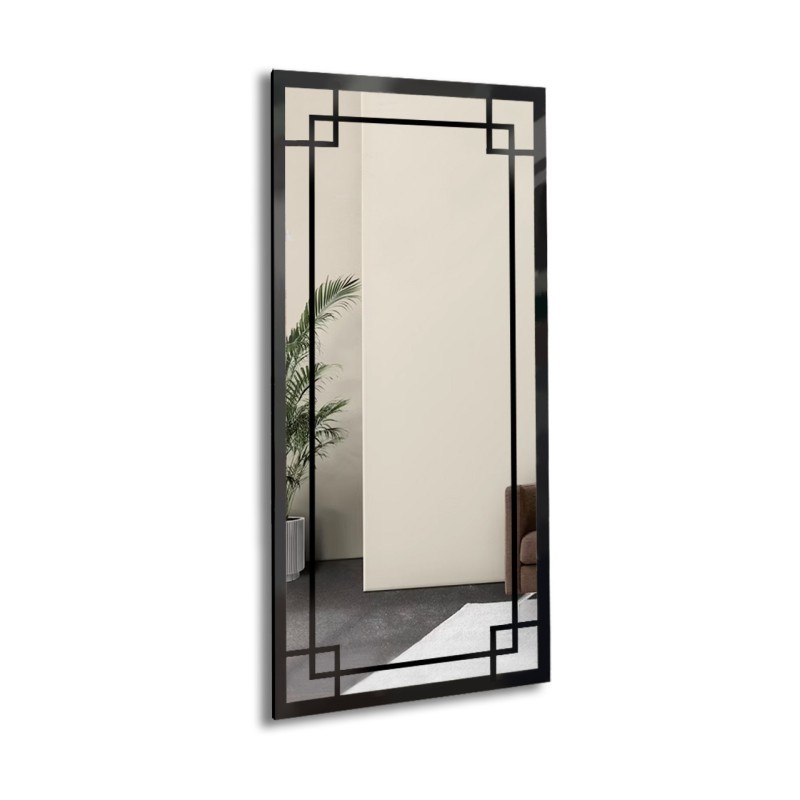 Miroir de loft avec meneaux - BERNARD - couleur du cadre au choix