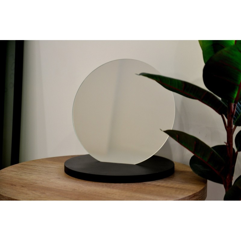 Miroir de maquillage rond décoratif sur pied - BLUM III