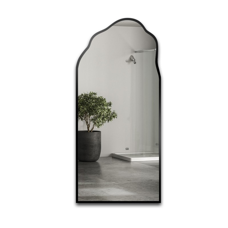 Miroir semi-ovale avec forme organique dans le cadre - AURO DANS LE CADRE 1