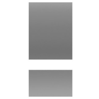 Miroir rectangulaire en deux parties pour coiffeuse - AGIS