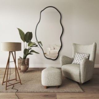 Miroir organique dans un cadre - LOLIT DANS UN CADRE