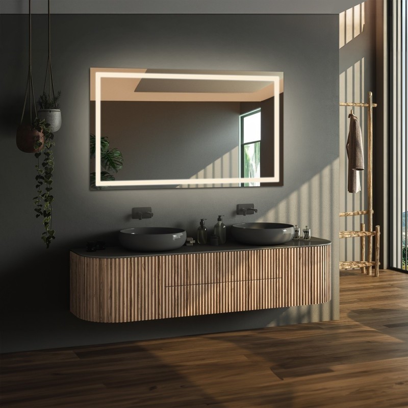 Miroir rectangulaire avec éclairage - EMI LED