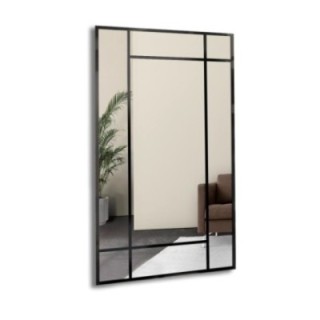 Miroir Loft avec meneaux - HEKTOR - couleur du cadre au choix