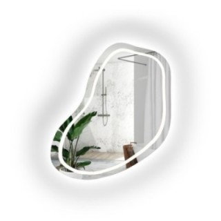 Miroir de salle de bains de forme irrégulière - KWARC LED II