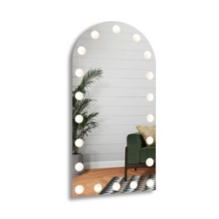 Miroir semi-ovale avec éclairage - OSLO LED