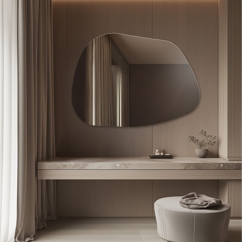 Miroir décoratif de forme organique - BAZALT
