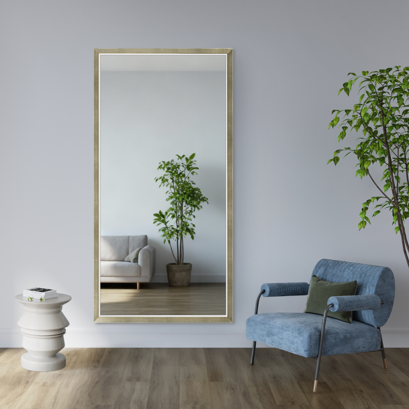 Miroir dans un délicat cadre décoratif en bois - 2801 - couleur du cadre au choix