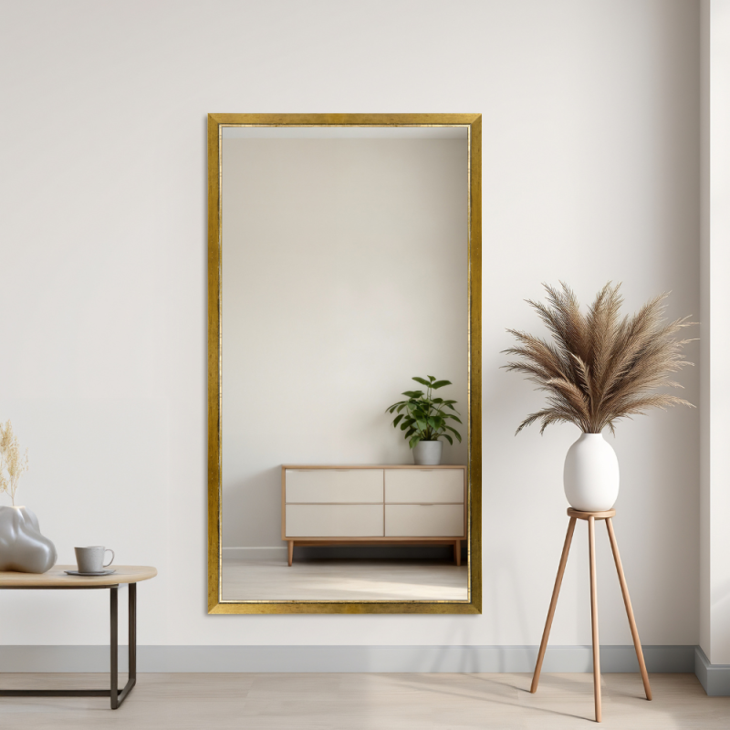 Miroir dans un délicat cadre décoratif en bois - 2801 - couleur du cadre au choix