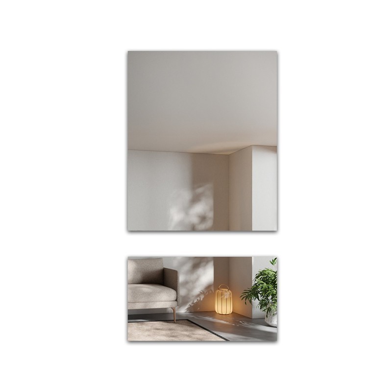 Miroir rectangulaire en deux parties pour coiffeuse - AGIS
