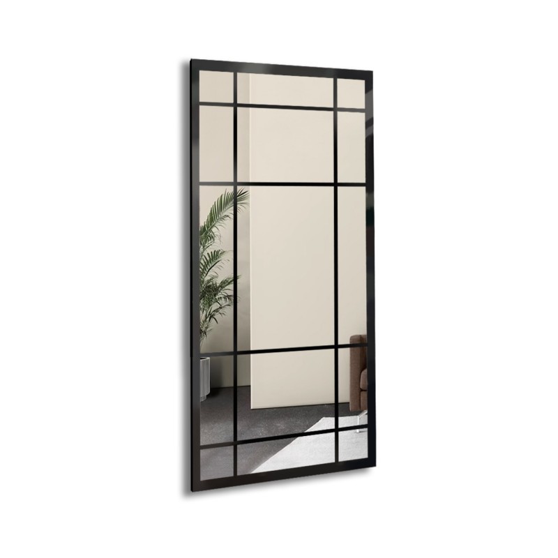 Miroir Loft avec meneaux - ALEKSANDER - couleur du cadre au choix