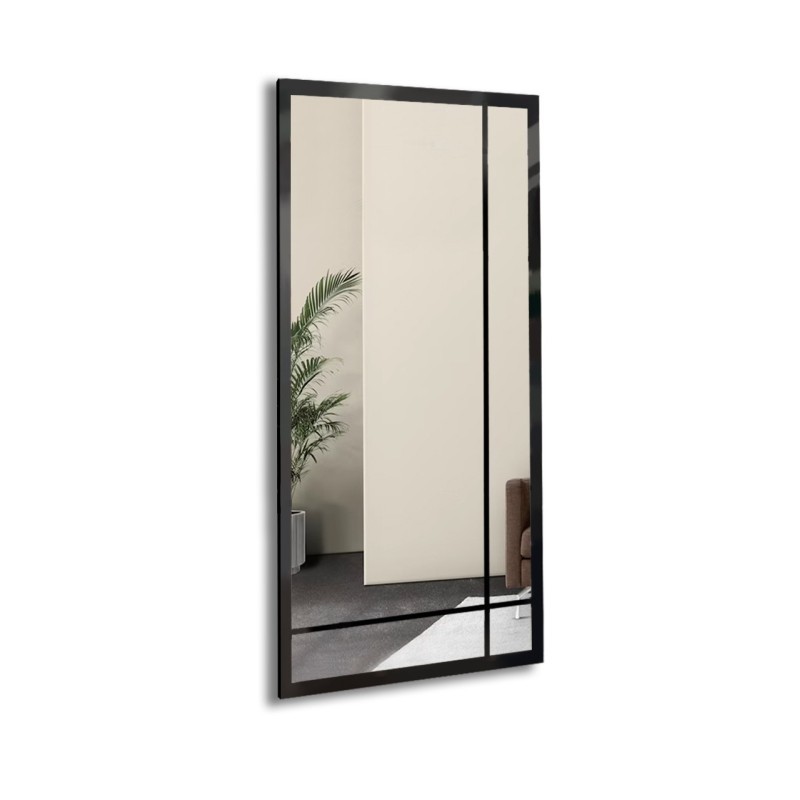Miroir Loft avec meneaux - ALEKSANDER - couleur du cadre au choix