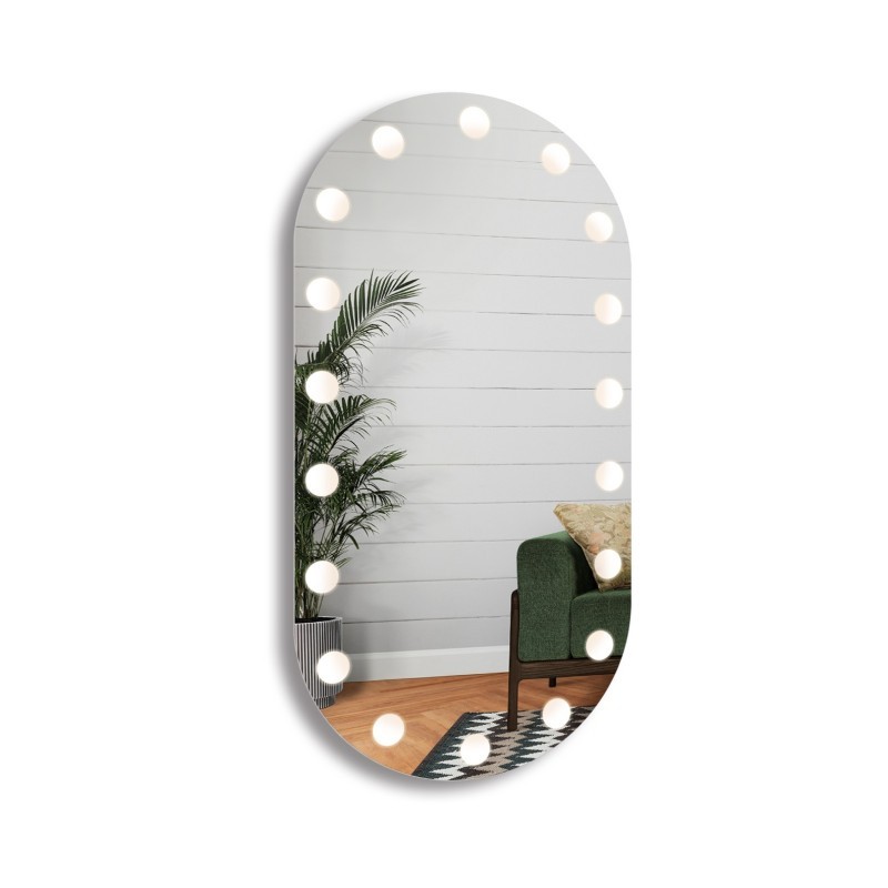 Miroir ovale avec éclairage - LONDON LED