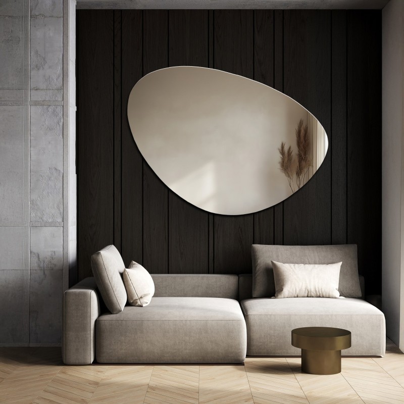 Miroir de salle de bain de forme irrégulière - OBSYDIAN