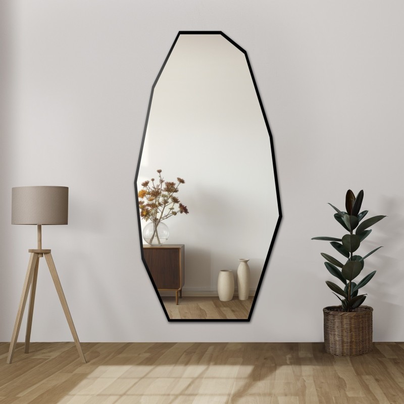 Miroir décoratif avec une forme organique pointue dans un cadre - PIRYT IN A FRAME
