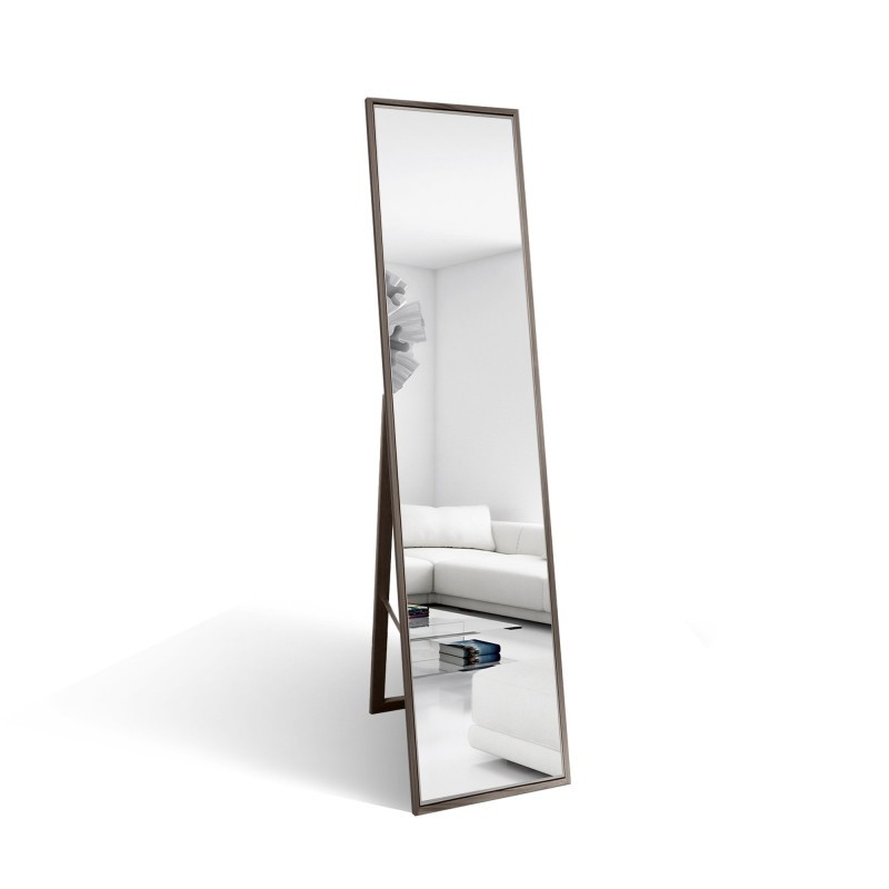 Miroir de penderie sur pied dans un élégant cadre en bois - 2801 - couleur du cadre au choix
