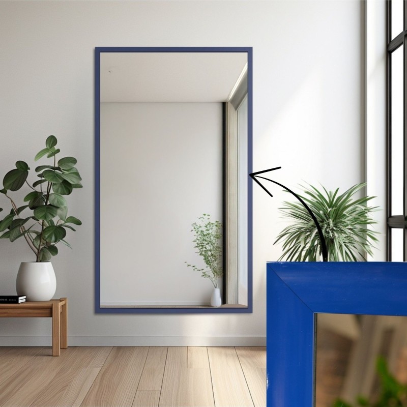 Miroir avec cadre en bois – 4008 – couleur du cadre au choix