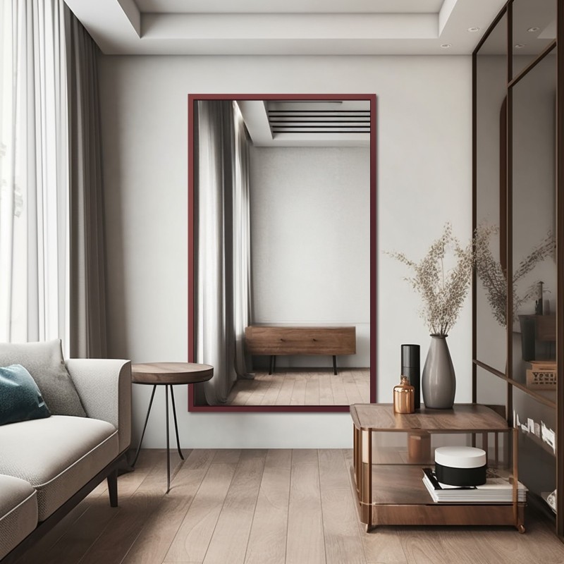 Miroir avec cadre en bois – 4008 – couleur du cadre au choix