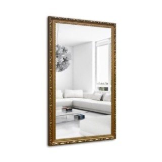 Miroir dans un cadre en bois doré ornementé - 5004003