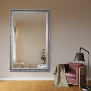 Miroir dans un cadre argenté orné - 8001001