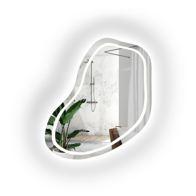 Miroir de salle de bains de forme irrégulière - KWARC LED II