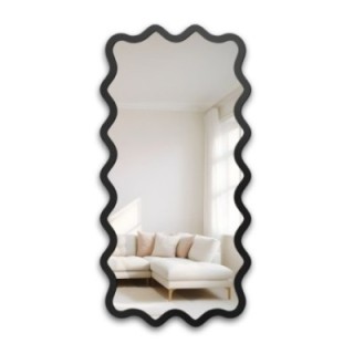 Miroir rectangulaire dans un cadre MDF ondulé – AQUARELLE MARELLA