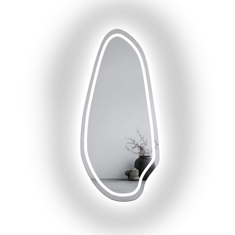 Miroir organique avec éclairage - JASPIS LED II