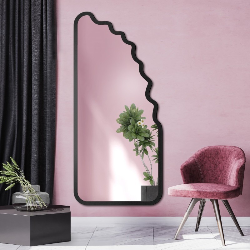 Miroir irrégulier dans un cadre en mdf - BLOBS FLUX