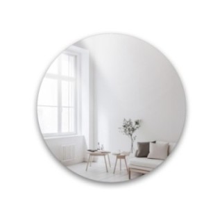 Miroir de salle de bain rond poli - CERCLE