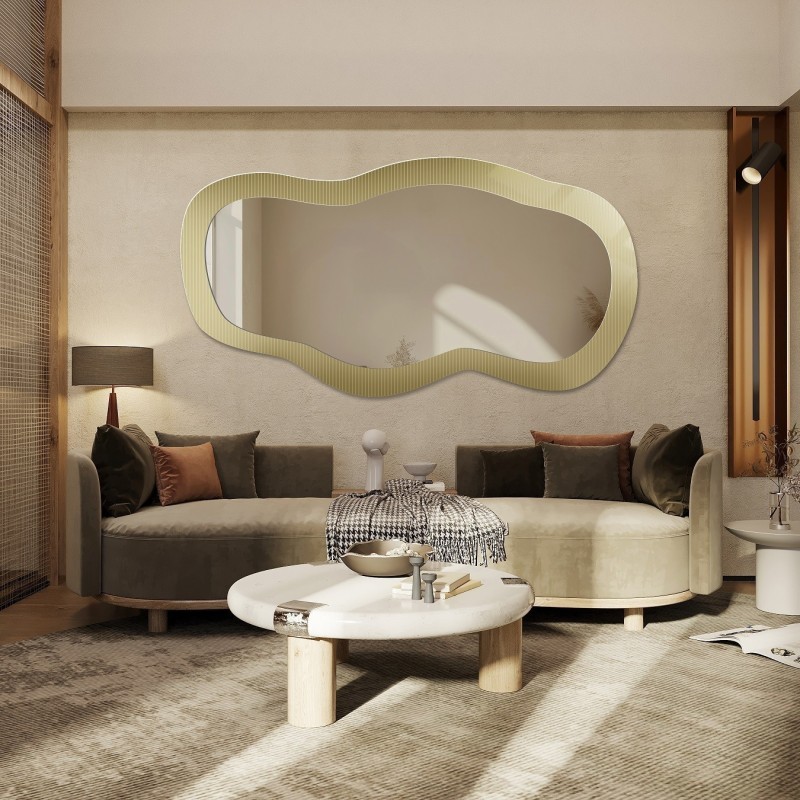 Miroir décoratif sur verre ornemental Estriado – LUXORA GLASORI