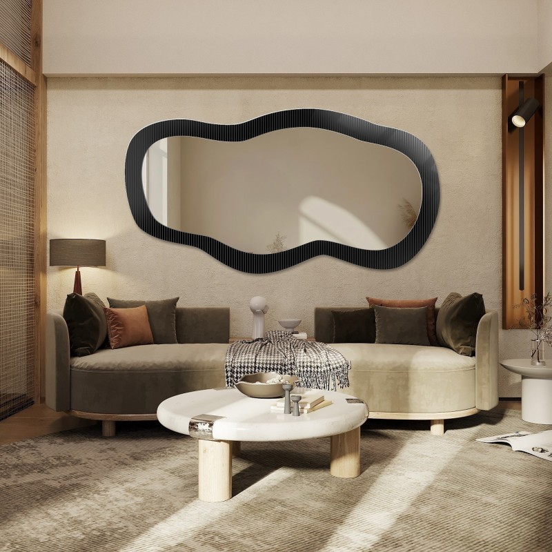 Miroir décoratif sur verre ornemental Estriado – LUXORA GLASORI
