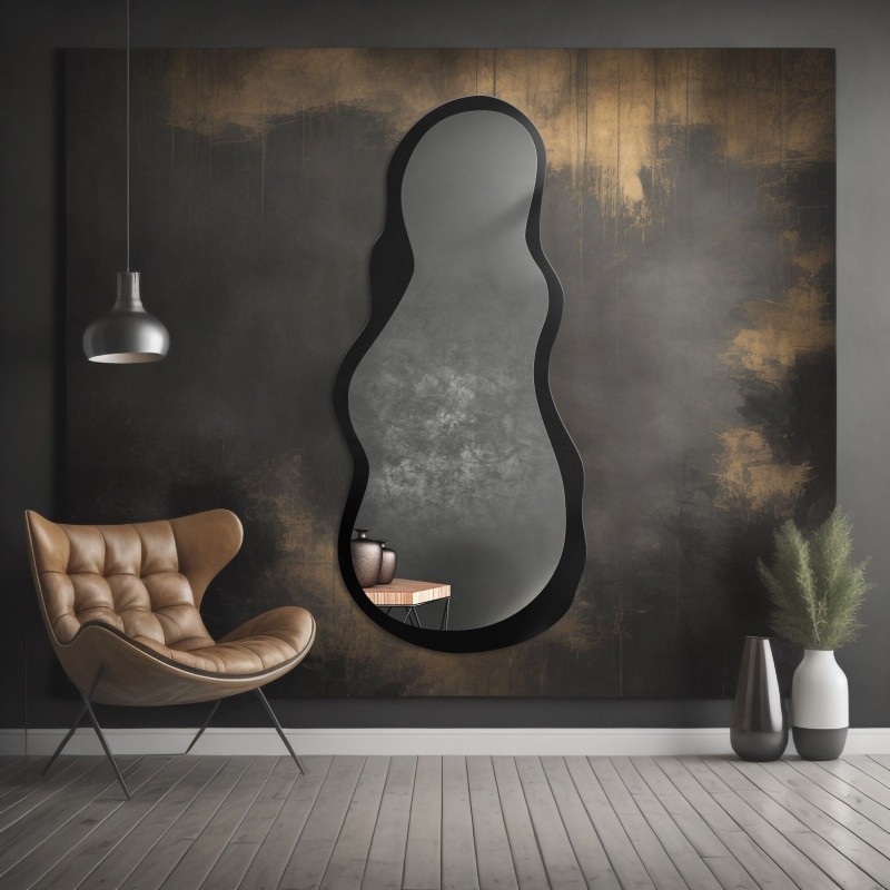 Miroir de forme irrégulière en mdf- RISOL IN FRAME