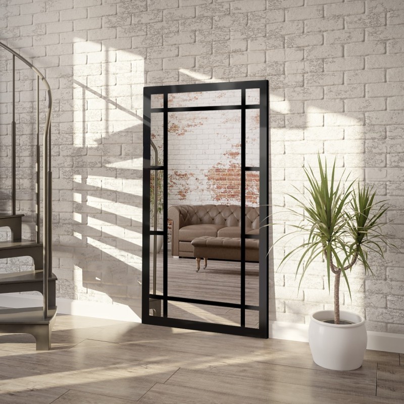 Miroir Loft avec meneaux - SET - couleur du cadre au choix