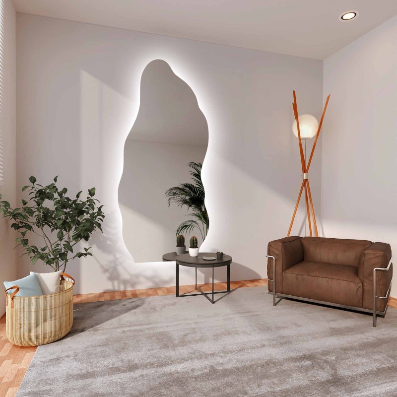Miroir de forme organique avec éclairage - AURO LED 2