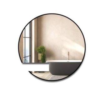 Miroir rond sur mesure avec découpe d'armoire dans un cadre en mdf - ORFEUSZ